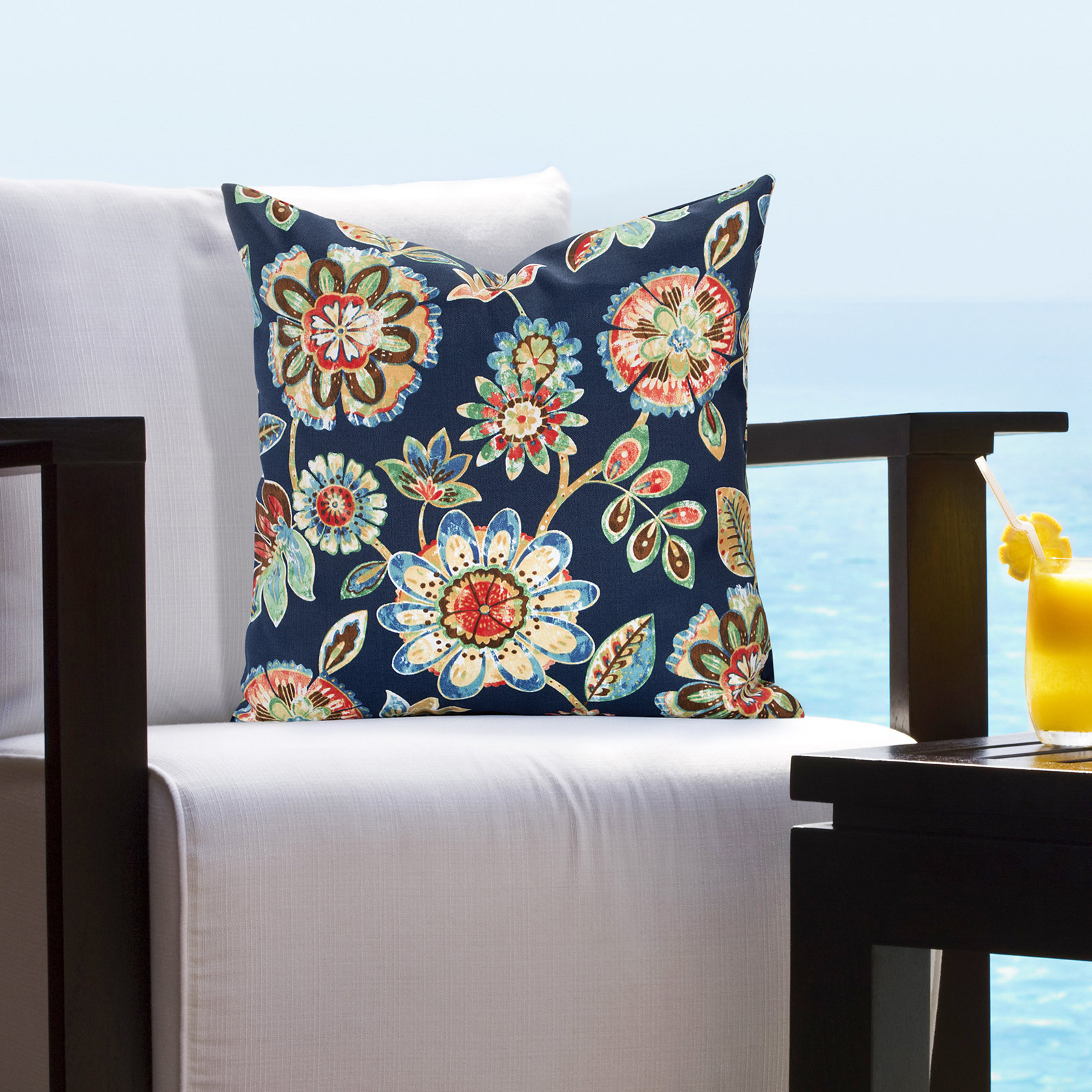 Outdoor floral pillows hotsell